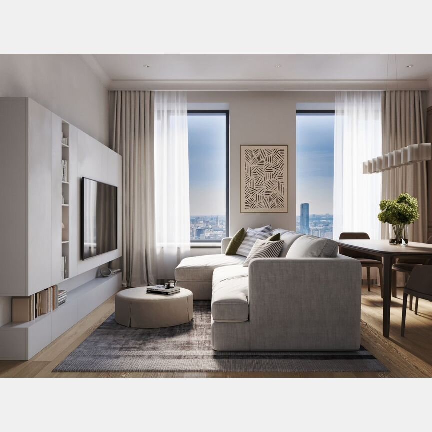 2-к. квартира, 44,7 м², 12/42 эт.