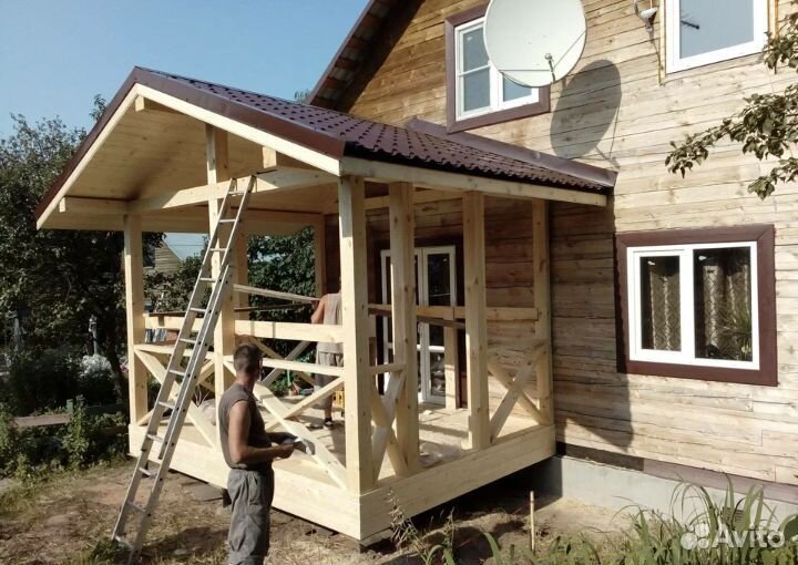 Пристройка веранда терраса к дому