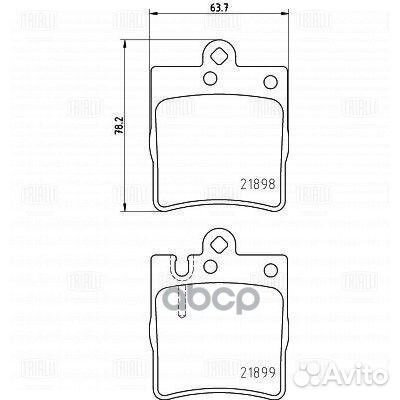 Колодки торм. для а/м Mercedes C-Class (W203)