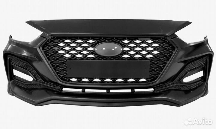 Бампер передний Юрол quant romb на Хендай