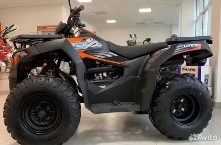 Квадроцикл Loncin Overland 200 черно-оранжевый