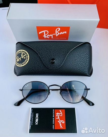 Очки ray ban oval пепельный