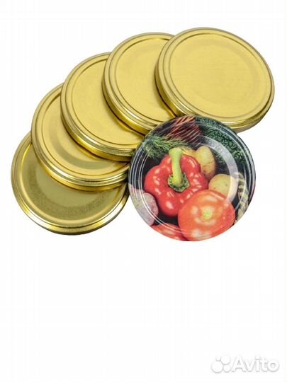 Крышки закаточные 65шт и резьбовые для банок