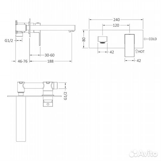 Смеситель для раковины Selene 2071/16SM