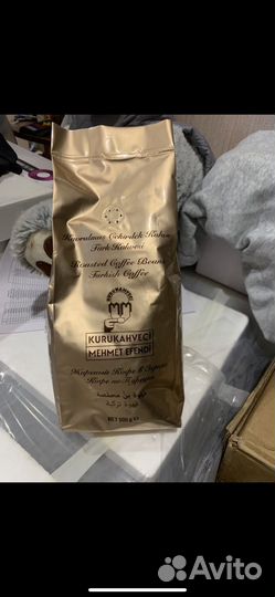 Кофе Mehmet Efendi турецкий в зернах арабика 500г