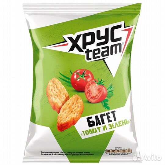 Сухарики Хрусteam Багет Томат с Зеленью 60г