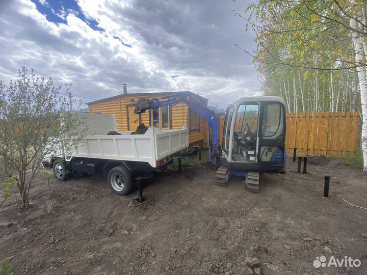 Услуги миниэкскаватора