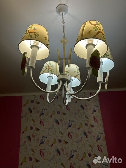 Люстра с птичками