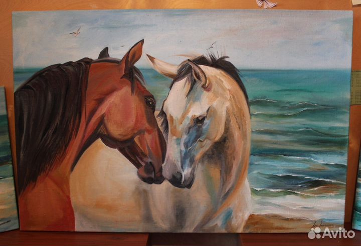 Картина маслом. Художник Лён