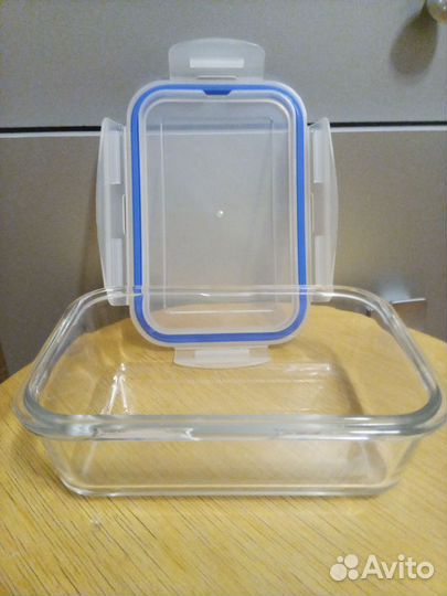 Контейнер из стекла с крышкой