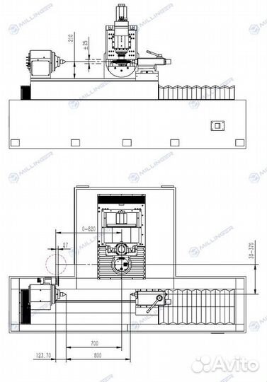 Зубошлифовальный станок с чпу millinger FGM-350