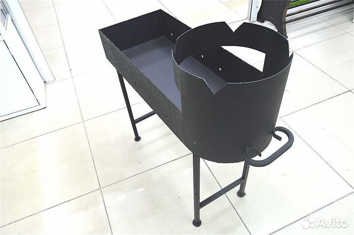 Мангал с подказанником на 8-10 л (3 мм)