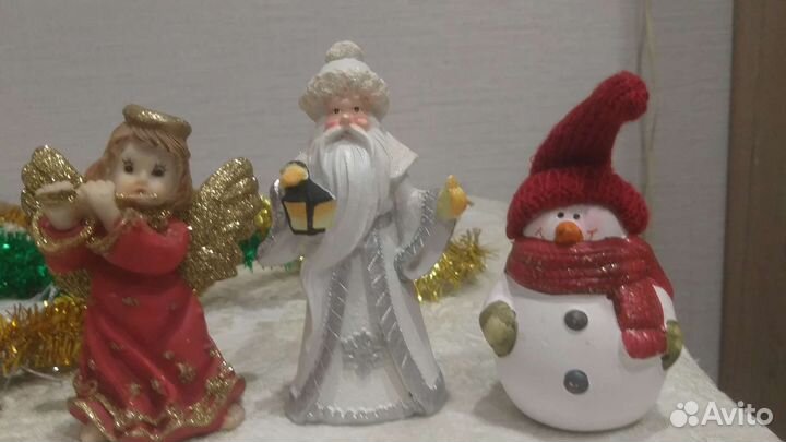 Новогодние статуэтки, подсвечники