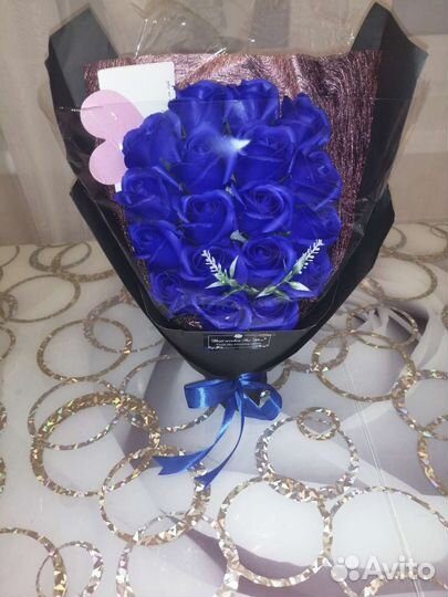 Букет из мыльных роз