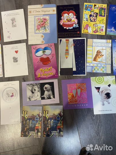 Открытки конверт новые