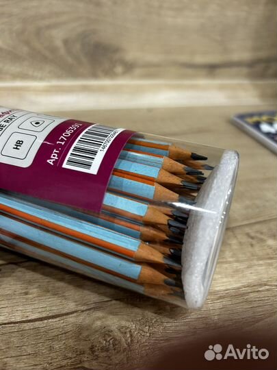 Карандаши простые в тубе