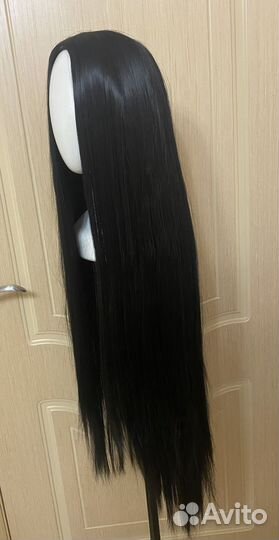 Парик черный длинный