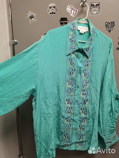 Блузка Diane Von Furstenberg 56-58 шелк (винтаж)