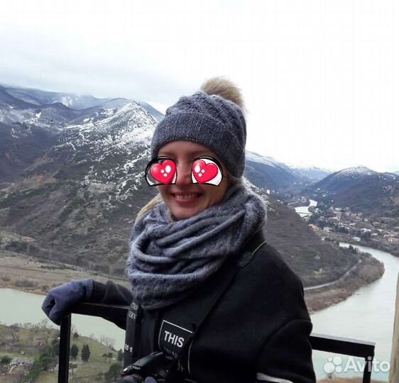 Комплект шапка и снуд женский