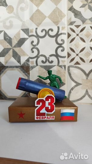 Поделка на 23 февраля, пушка
