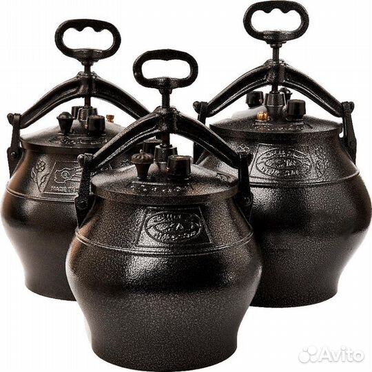 Афганский казан - скороварка черный и двухцветный