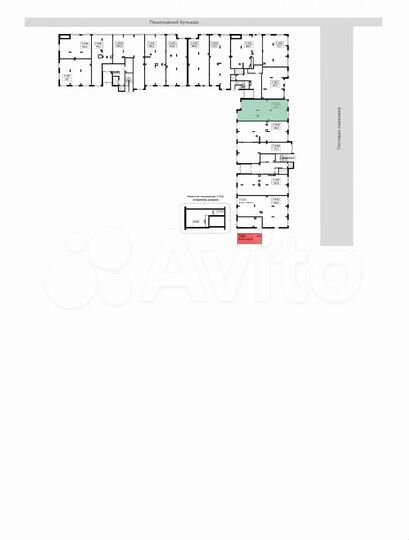 Аренда, торговое помещение, площадь 93.4 кв.м