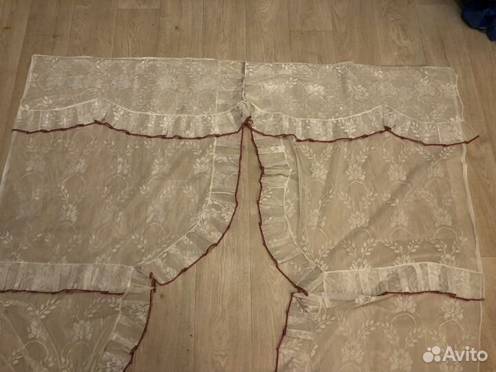 Тюль на окно в кухню