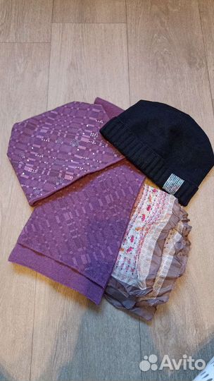 Женская шапка. Шарф