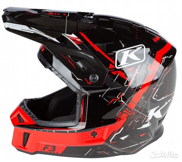 Шлем Klim / F3 Helmet MD Recoil High Risk Red