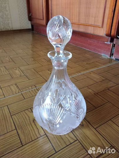 Графин богемский хрусталь