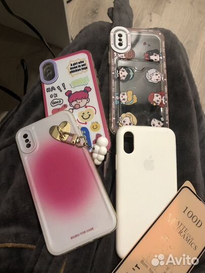 Чехлы и стекло на iPhone x