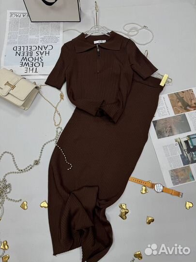 Костюм двойка женский с юбкой