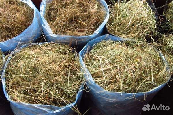 Сено в мешках
