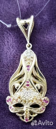 Золотой кулон подвеска с бриллиантами