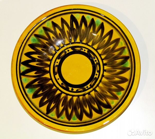 Блюдо Конаково Зик СССР ручная роспись