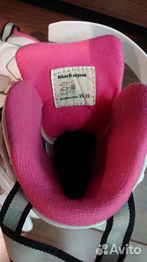 Коньки фигурные для девочки Black Aqua р-р 29-32