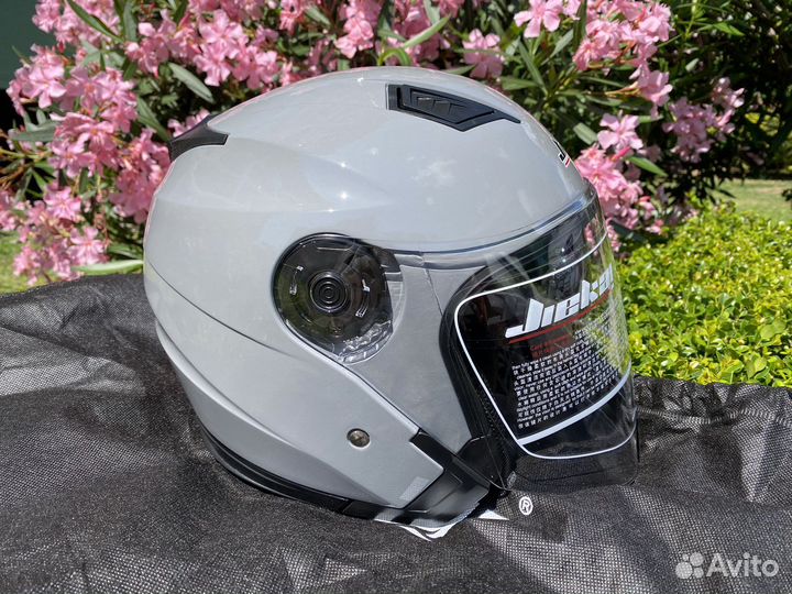 Шлем открытый JieKai с очками
