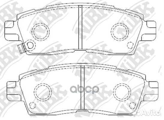 PN4802 Колодки тормозные chevrolet trailblazer