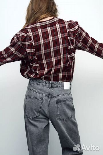 New Рубашка с оборками Zara с люрексом M Испания