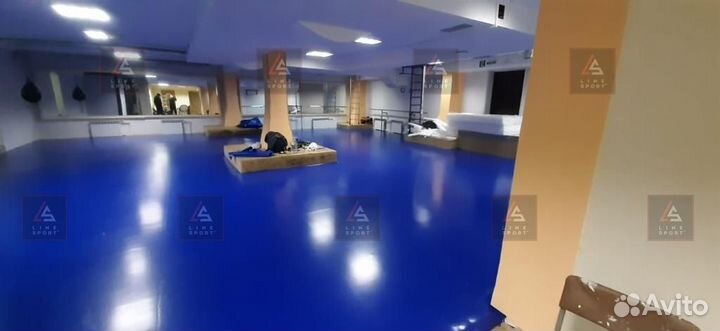 Борцовский ковер 4х4 одноцветный карманы