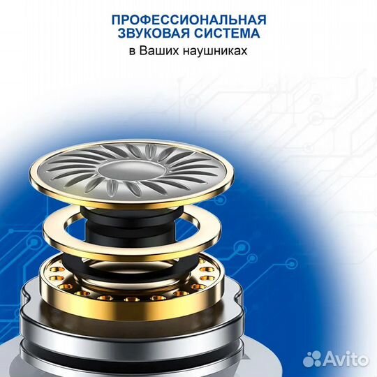 Наушники проводные вакуумные с микрофоном PRO EarP