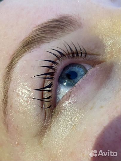 Ламинирование ресниц и бровей на
