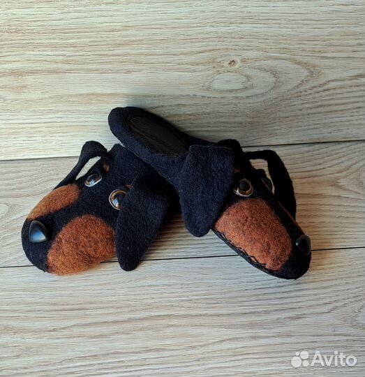 Тапочки валяные из шерсти