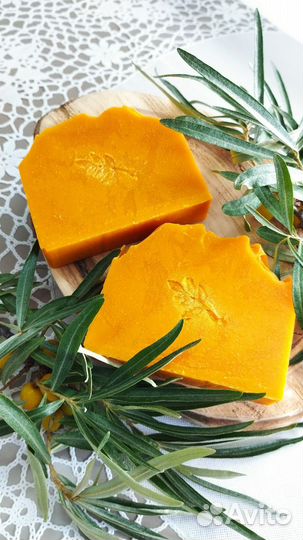 Мыло натуральное облепиховое