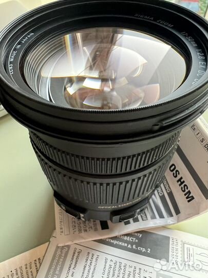 Объектив sigma 17-50mm F2.8 DC OS HSM