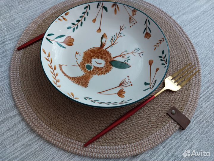 Салфетки из джута сервировочные