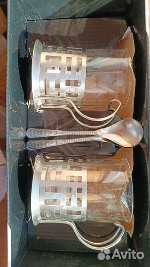 Чайный набор с подстаканниками