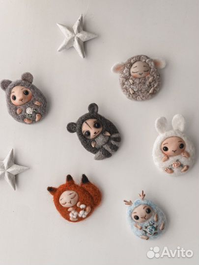 Брошь ручной работы