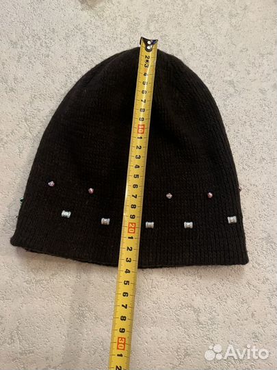 Шапка женская вязаная черная