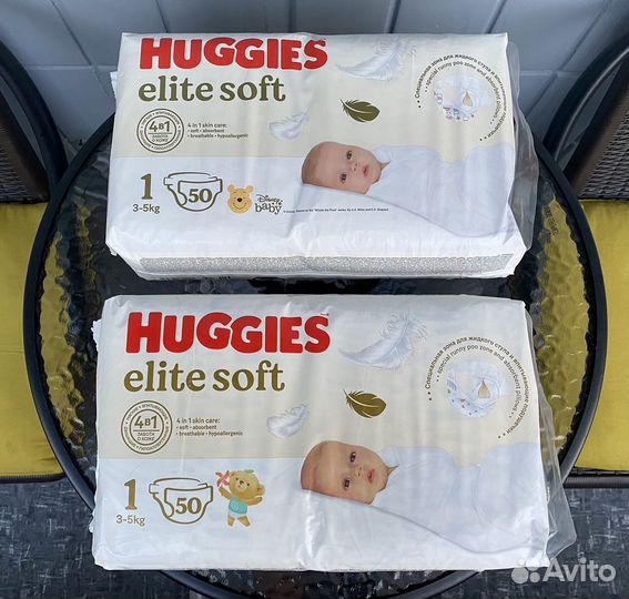 Подгузники для новорожденных Huggies Elite Soft 1
